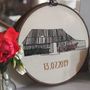 Personalised Hand Embroidered Wedding Venue Portrait, thumbnail 6 of 12
