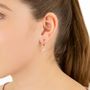 Pisa Mini Teardrop Earring Rosegold Plated Silver, thumbnail 1 of 8