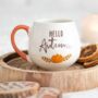 Hello Autumn Rounded Mug, thumbnail 1 of 3