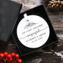 Personalised First Christmas Engagement Bauble, thumbnail 2 of 2