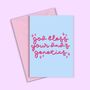 God Bless Your Dads Genetics Greeting Card, thumbnail 1 of 2