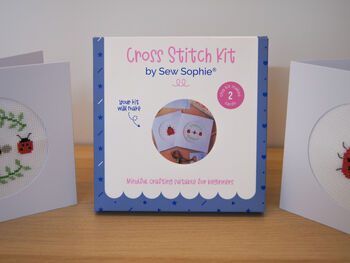 Lady Bugs Cross Stitch Card Making Kit, 4 of 4