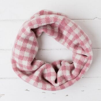 Gingham Knitted Snood/Cowl, 4 of 11