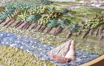 Sailing Along The Estuary Embroidery Pattern, 2 of 5