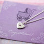 New Mother Birthstone Heart Necklace, thumbnail 8 of 9
