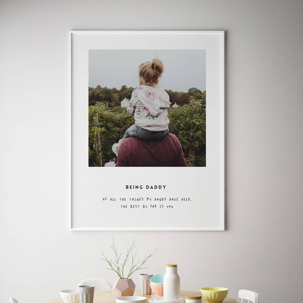 Being Daddy Personalised Fathers Day Print, 1 of 12
