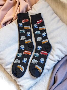 Campervan Socks And Motorhome Handcrafted Gift Box, 10 of 11
