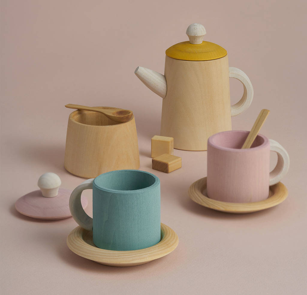 soft tea set toy