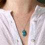 Sterling Silver Turquoise Necklace, thumbnail 3 of 10