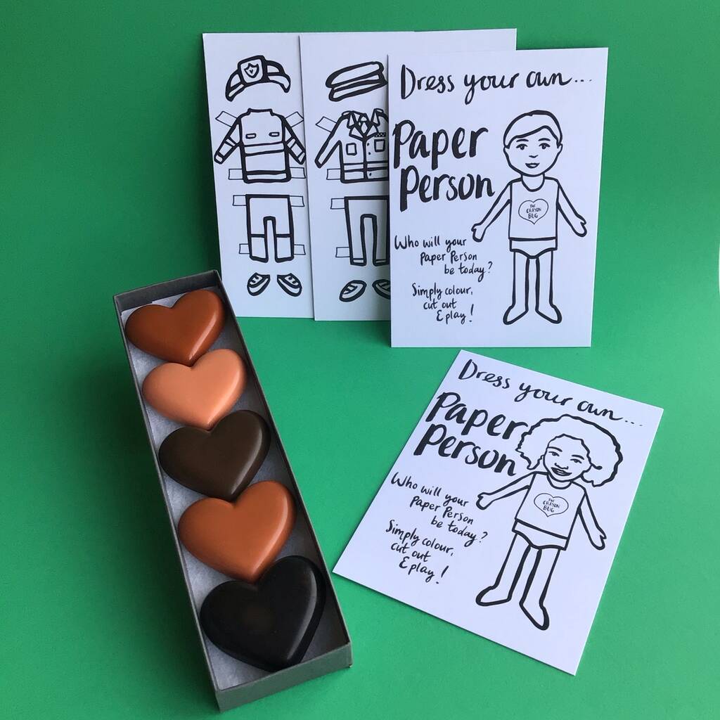 Skin Tone Crayons By The Crayon Bug Notonthehighstreet
