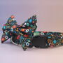 Multicoloured Floral Dog Bow Tie, thumbnail 3 of 8