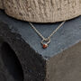 Tiny Silver Gemstone Necklace, thumbnail 8 of 10