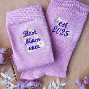 Personalised Best Mum Socks For Mother's Day Gift, 2 of 2