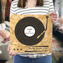 Personalised Our Song Record Print On Wood, thumbnail 2 of 5