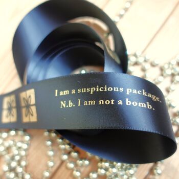 'I Am A Suspicious Package!' Joke Blue Ribbon, 2 of 4