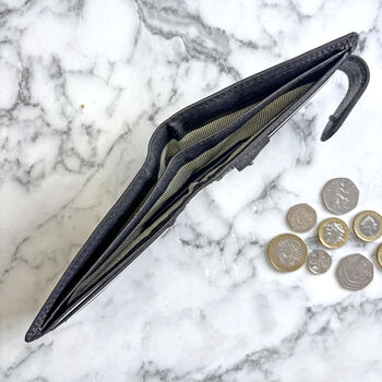 Men's Black Leather Wallet Rfid Blocking, 2 of 2