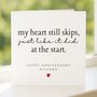 Romantic Anniversary Card Personalised For Husband Or Wife, thumbnail 1 of 7