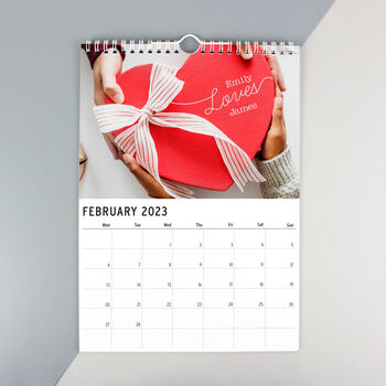 Personalised A4 Couple You And Me Calendar, 4 of 9