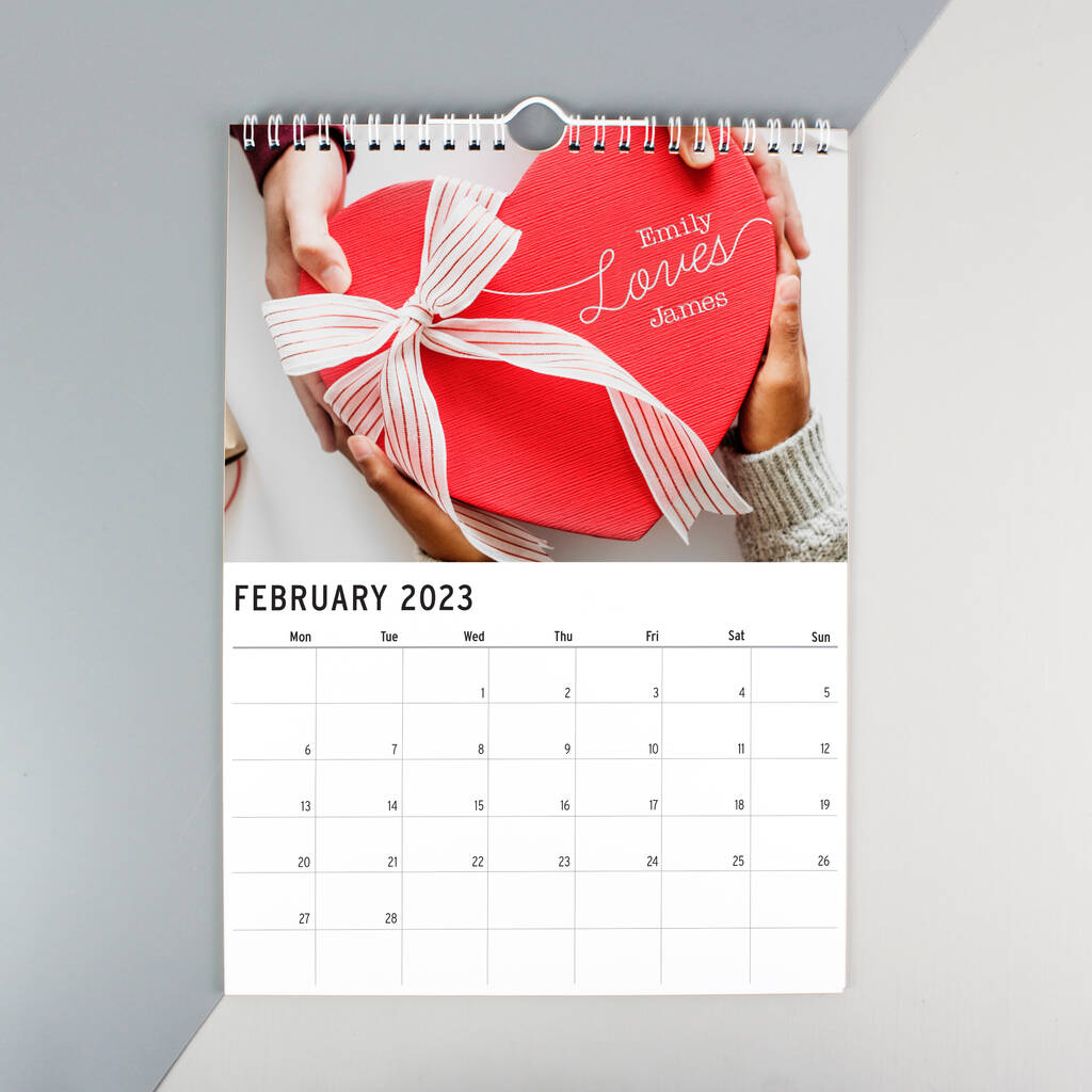 Personalised A4 Couple You And Me Calendar By Uniqueful