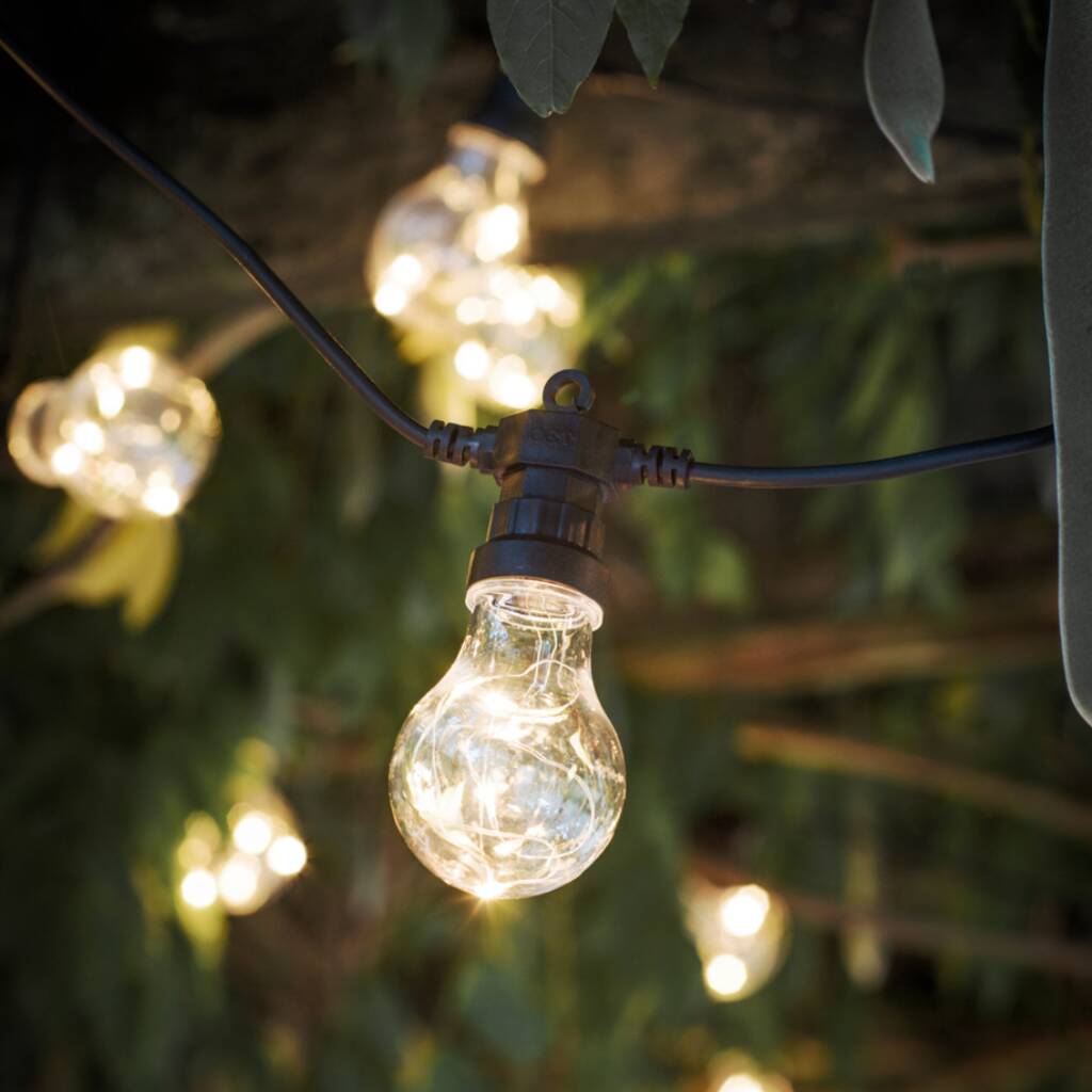 Outdoor Festoon Classic Lights 20 Bulbs By Attic Room