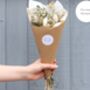 Dried Flowers Neutral Bouquet Letterbox Gift, thumbnail 4 of 6