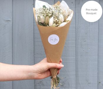 Dried Flowers Neutral Bouquet Letterbox Gift, 4 of 6