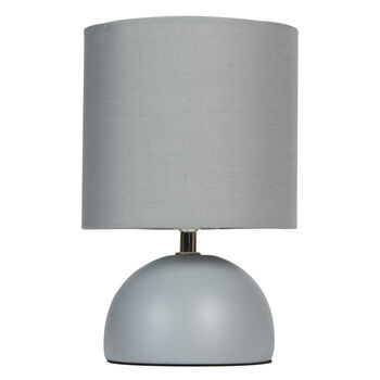 Ossian Grey Ceramic Dome Table Lamp, 2 of 7
