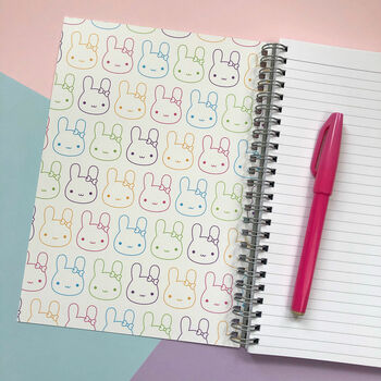 Bunny Bows Kawaii Foil Notebook, 2 of 3
