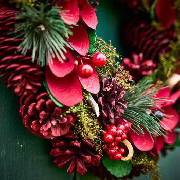 Luxe Christmas Door Wreath, 3 of 6