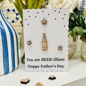 Beer Illiant Father's Day Card For Dad Or Grandad, 3 of 3