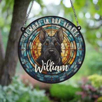 Scottish Terrier Memorial Suncatcher, 2 of 6