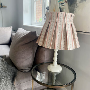 Coral Handmade Pleated Lampshade, 5 of 5