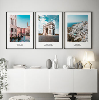 Personalised Set Of Three Use Your Own Family Pics Posters, 7 of 8