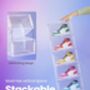 Stackable Shoe Boxes Set Of Six With Doors, thumbnail 4 of 7