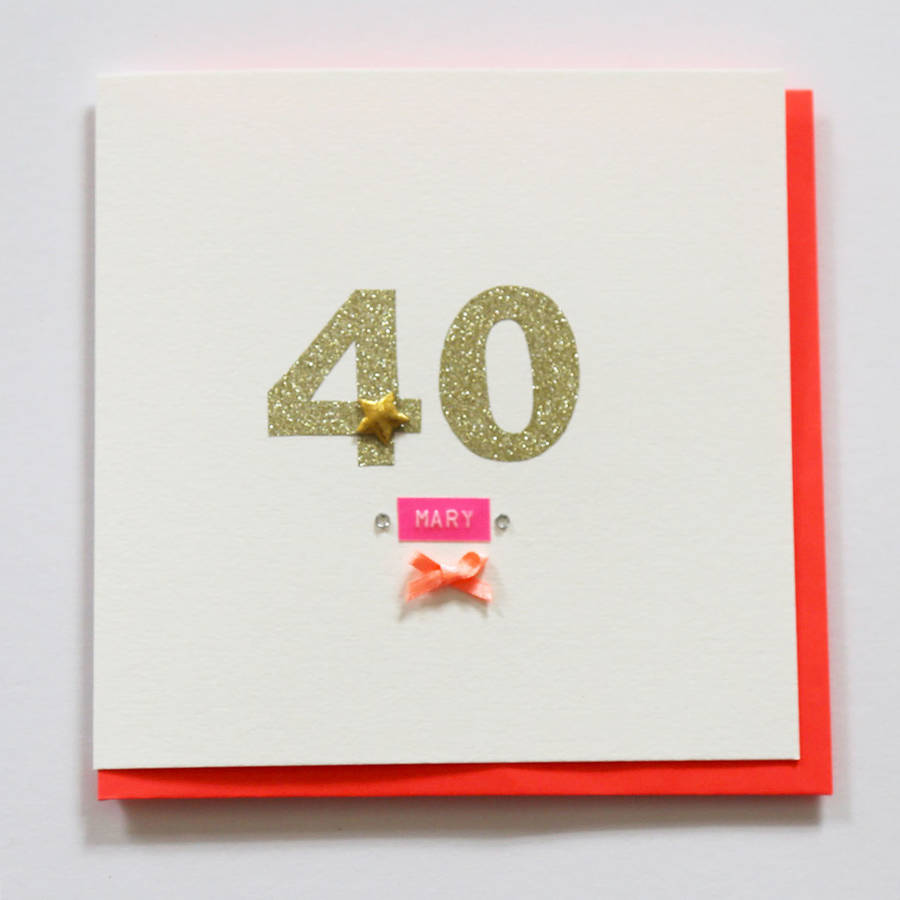 Birthday Age Greeting Card By buttongirl designs | notonthehighstreet.com