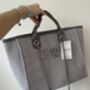 Personalised Grey Large Chain Tote Beach Bag, thumbnail 8 of 11