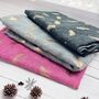 Metallic Gold Feather Scarf, thumbnail 1 of 4