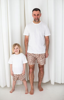 Matching Family Boy's Leopard Swimshorts, 4 of 11