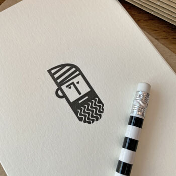 'Bearded Hipster' Letterpress Card, 2 of 2