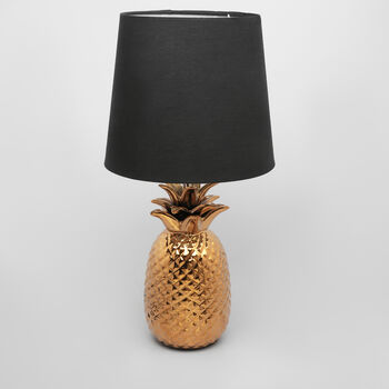 G Decor Tang Gold Pineapple Black Bedside Table Lamp, 2 of 4