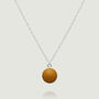 Sterling Silver Minimalist Pendant Chain In Yellow, thumbnail 1 of 2