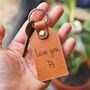 You'll Do Personalised Valentines Leather Key Ring, thumbnail 2 of 5