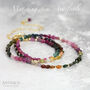 Multi Coloured Tourmaline Bracelet, thumbnail 7 of 8