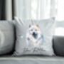 Personalised Samoyed Hearts Cushion Cover Gift, thumbnail 2 of 2