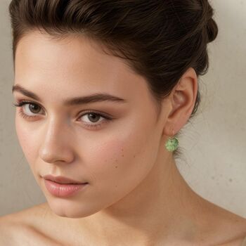 Green Leaf Earrings, 2 of 7