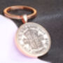 1946 80th Birthday Half Crown Coin Keyring Gift, thumbnail 3 of 5