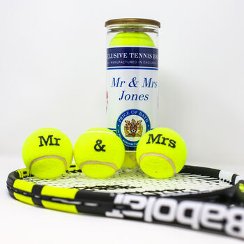 Customised Wedding Themed Tennis Balls, 5 of 12