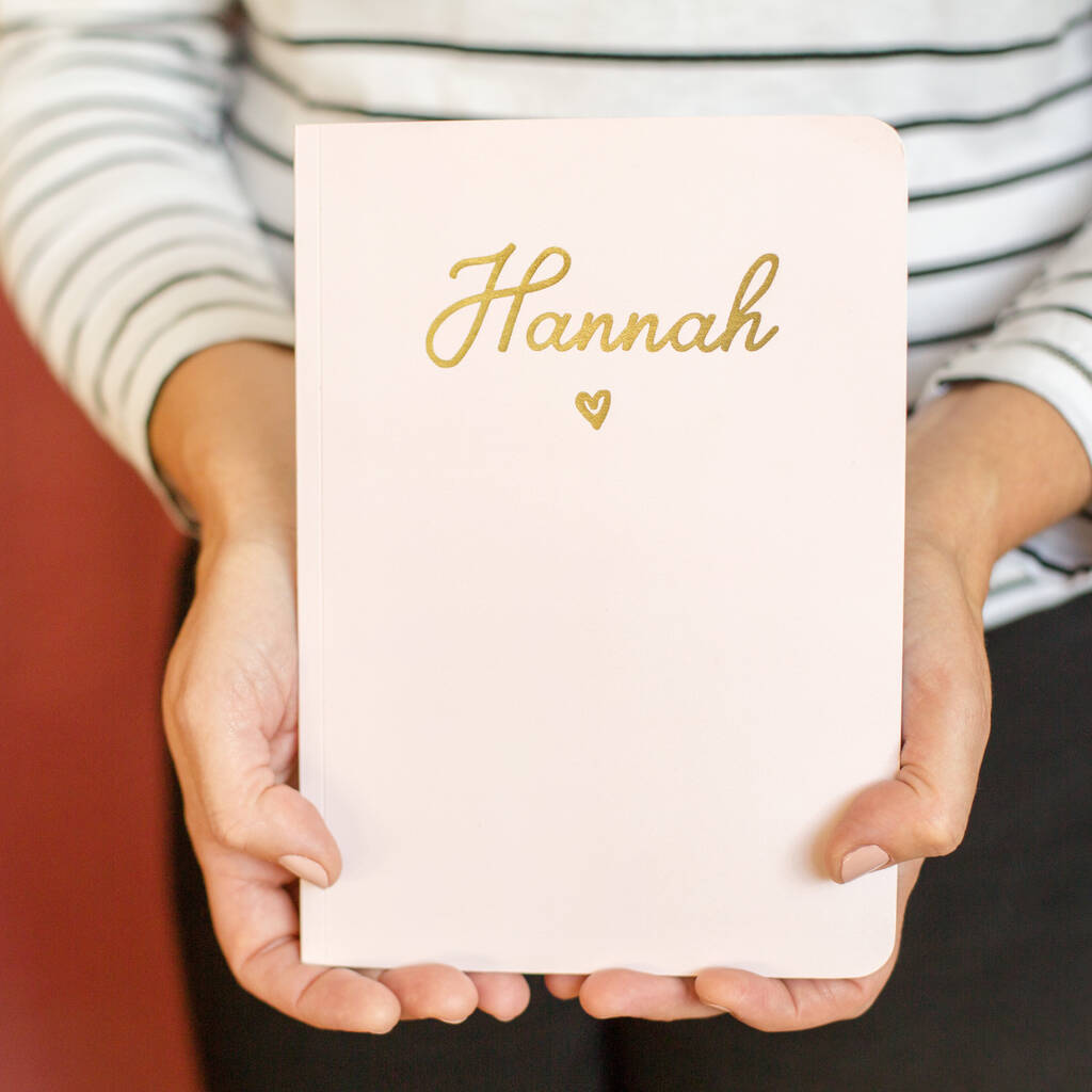 Personalised Name Foil Notebook, 1 of 9