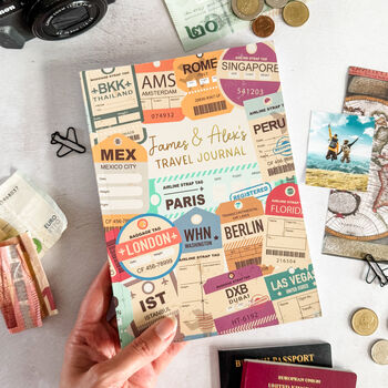 Personalised Travel Journal Book | Gift For Adventurers, 9 of 11