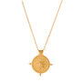 Sun Round Coin Pendant Necklace, thumbnail 1 of 5